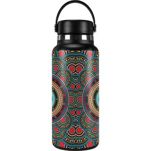 Infinite Circle Colored Hydro Flask 32oz Wide Mouth Skin